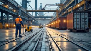 Quelles technologies sur les plateformes industrielles facilitent le transbordement de fret ?