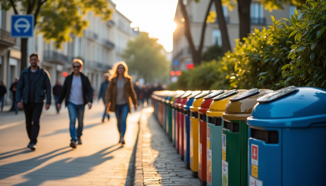 Emplacement des poubelles publiques : guide pour un cadre urbain propre